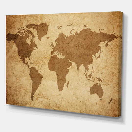 Designart - Ancient Map of The World V